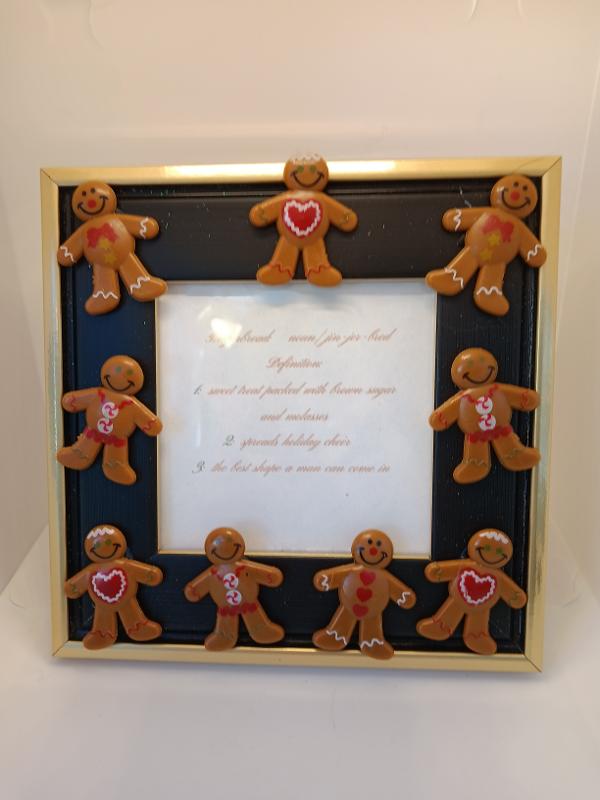 
9 Gingerbread men with definition included in diamond art